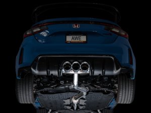 Honda Civic Type R Performance Exhaust - AWE Tuning - Cat-Back Track Edition - Chrome Silver - 2023+